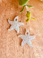 Charger l'image dans la galerie, Duo de pépites étoile de mer (paillettes blanche)