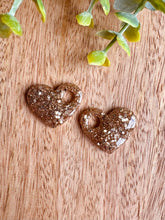 Charger l'image dans la galerie, Duo de pépites coeur (gold paillettes)