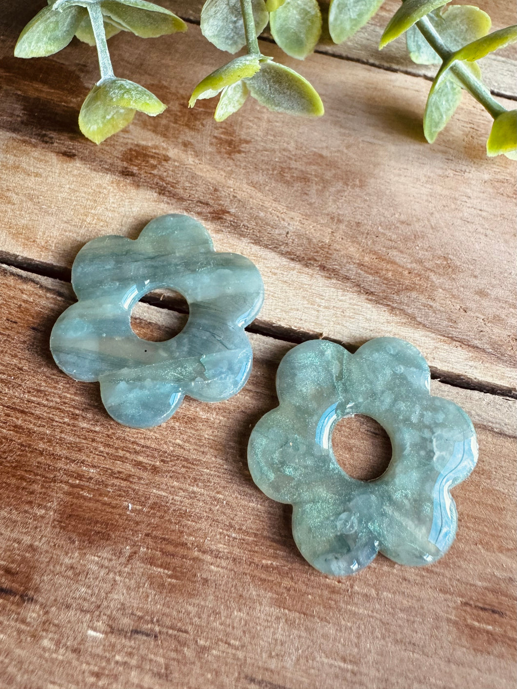 Duo de pépites (marbré vert tilleul)