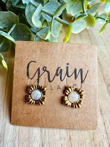 Mini boucles de résine (doré crème)
