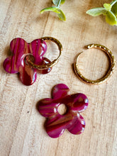 Charger l&#39;image dans la galerie, Duo de pépites (marbré marron bordeaux framboise)