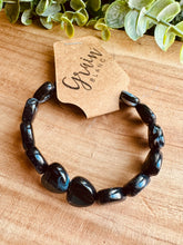 Charger l&#39;image dans la galerie, Bracelet NOIRE  « coeurs » - Taille S