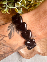 Charger l'image dans la galerie, Bracelet NOIRE « coeurs » - Taille S