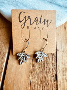 Boucles feuilles (argenté)🍃