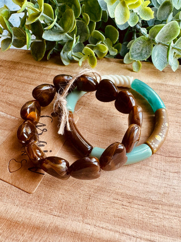 Duo de Bracelets « Macaroni » - Taille S