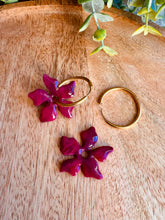 Charger l'image dans la galerie, Duo de pépites fleurs (marbré bordeaux)