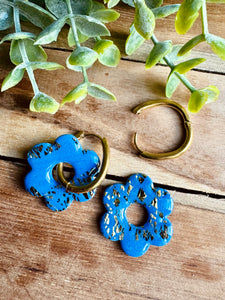 Duo de pépites (bleu jean doré)