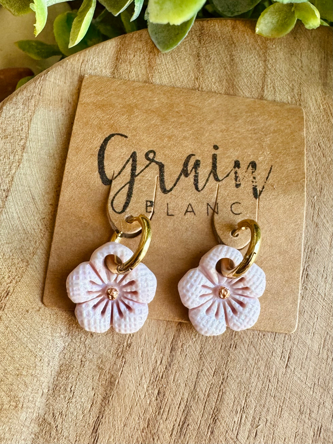 Boucles résine duo de pépites (mini)