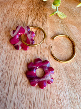 Charger l'image dans la galerie, Duo de pépites (marbré bordeaux )