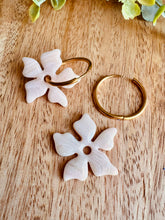 Charger l'image dans la galerie, Duo de pépites fleurs (marbré rose claire)