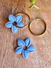 Charger l'image dans la galerie, Duo de pépites fleurs de Tiaré 🌺 (bleu)