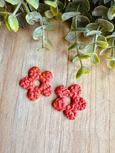 Duo de pépites (corail foncé )