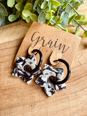 Boucles résine duo de pépites