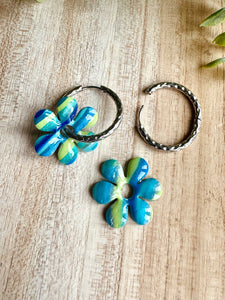 Créoles martelées rondes (23-mm/argentées)