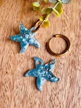 Charger l'image dans la galerie, Duo de pépites étoile de mer (bleu paillettes)