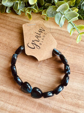 Charger l&#39;image dans la galerie, Bracelet NOIRE  « coeurs » - Taille S