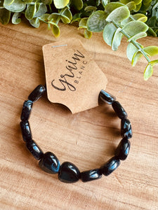 Bracelet NOIRE  « coeurs » - Taille S