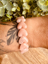 Charger l'image dans la galerie, Bracelet ROSE PALE « coeurs » - Taille S