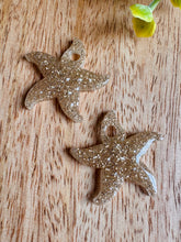 Charger l'image dans la galerie, Duo de pépites étoile de mer (gold paillettes)