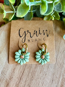 Boucles résine duo de pépites (mini)