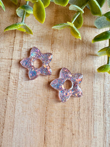 Duo de pépites (rose paillettes)