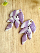 Charger l&#39;image dans la galerie, Duo de pépites (violet blanc marbré)