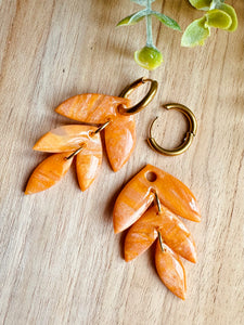 Duo de pépites (orange doré)