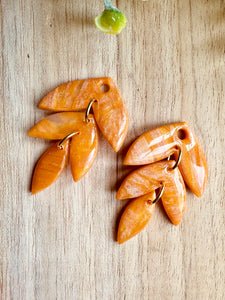 Duo de pépites (orange doré)