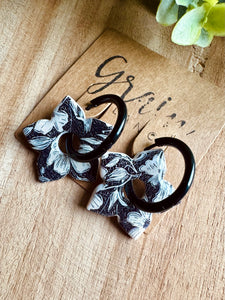 Boucles résine duo de pépites