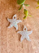 Charger l'image dans la galerie, Duo de pépites étoile de mer (paillettes blanche)
