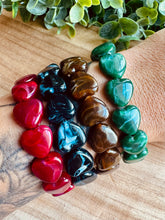 Charger l&#39;image dans la galerie, Bracelet ROUGE RUBIS  « cœurs  » - Taille S