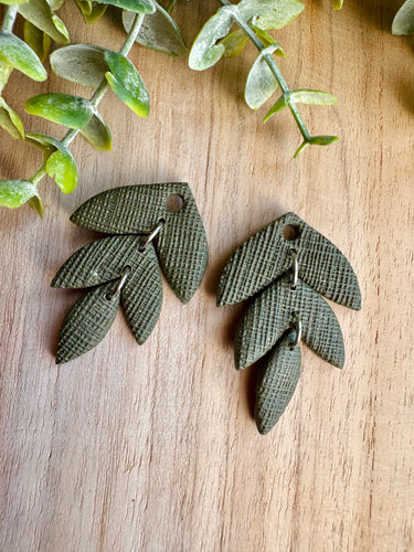 Duo de pépites (kaki argenté)