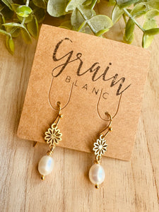 Petites perles d’eau douce (doré)