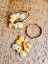 Charger l'image dans la galerie, Duo de pépites fleurs (marbré jaune )