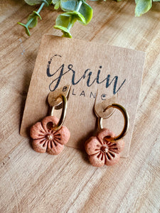Boucles résine duo de pépites (mini)