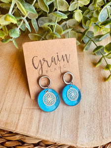 Boucles nacrées (argenté bleu)