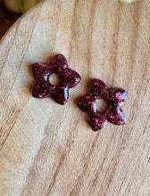 Charger l&#39;image dans la galerie, Duo de pépites (bordeaux paillettes )
