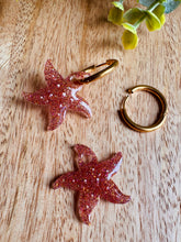 Charger l'image dans la galerie, Duo de pépites étoile de mer (rose paillettes)