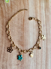 Charger l&#39;image dans la galerie, Bracelet Breloques (vert doré)