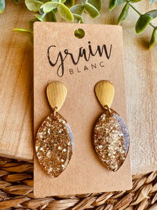 Boucles résine (doré)