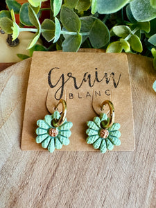 Boucles résine duo de pépites (mini)