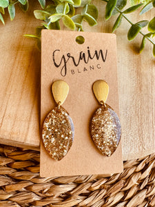 Boucles résine (doré)