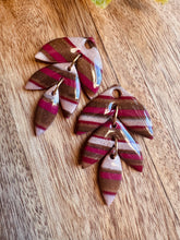 Charger l'image dans la galerie, Duo de pépites (marbré bordeaux marron)