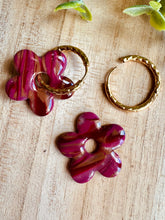 Charger l&#39;image dans la galerie, Duo de pépites (marbré marron bordeaux framboise)