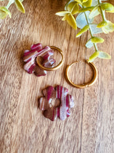 Charger l'image dans la galerie, Duo de pépites (marbré marron bordeaux)