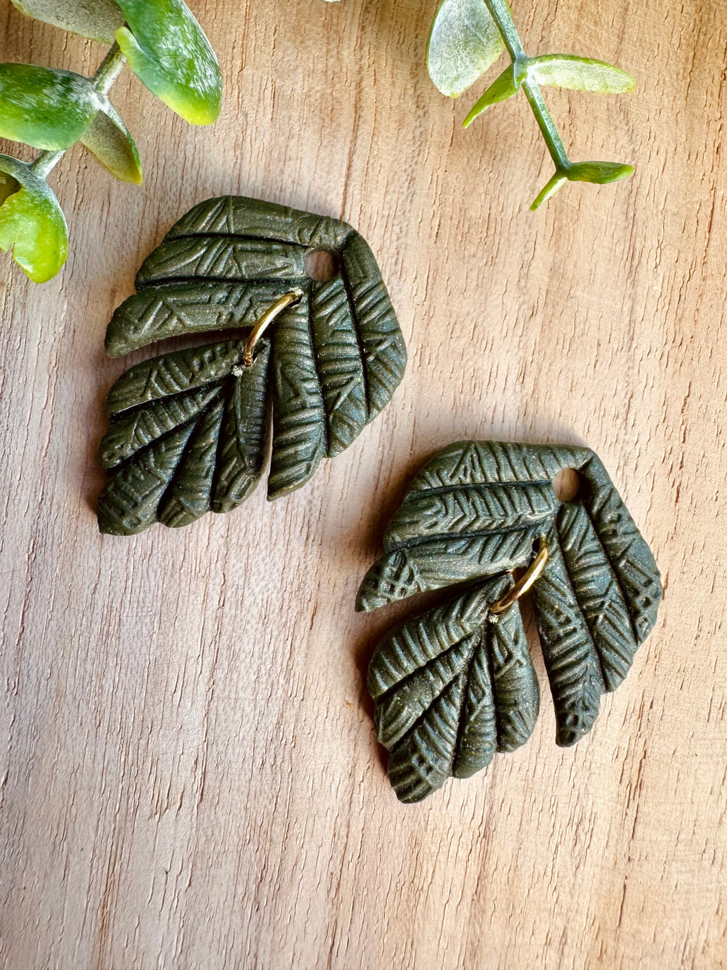 Duo de pépites (kaki foncé)