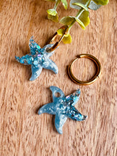 Charger l'image dans la galerie, Duo de pépites étoile de mer (bleu paillettes)