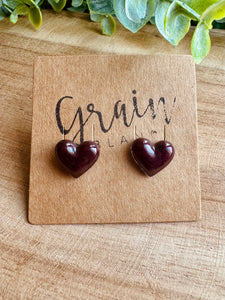 Boucles résine (Bordeaux)
