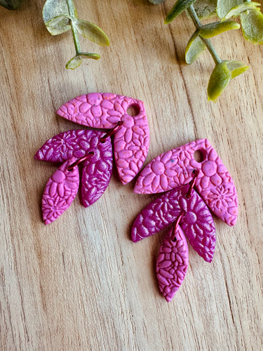 Duo de pépites (dégradé de rose)