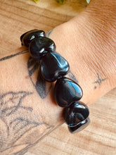 Charger l&#39;image dans la galerie, Bracelet NOIRE  « coeurs » - Taille S